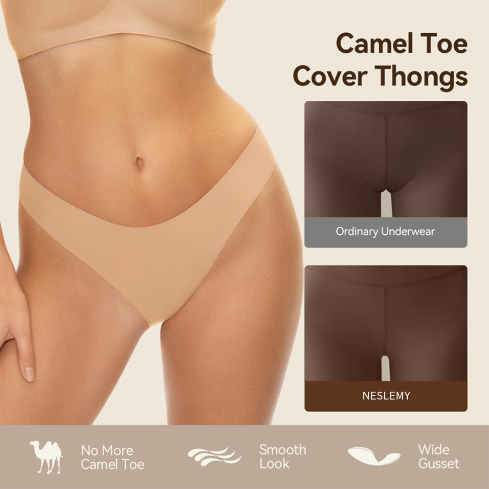 【🔥Last 3 hours 60% off】NESLEMY Camel Toe Cover Thongs for Women🎁🎁